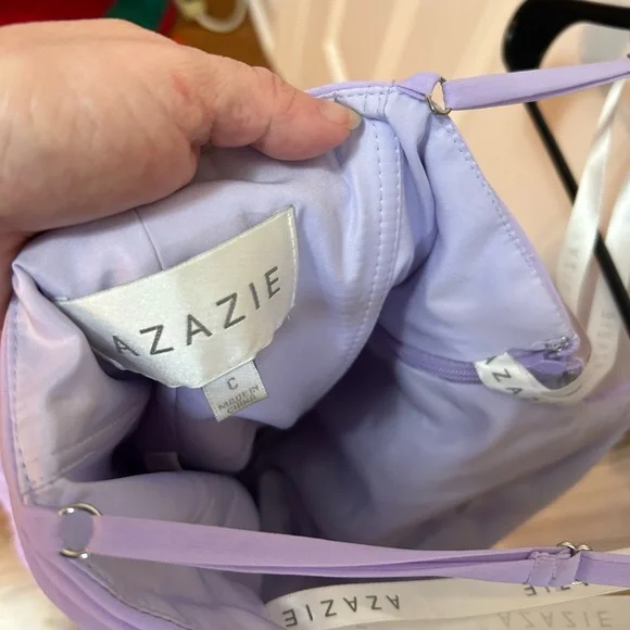Azazie Lavender bridesmaids/formal dress. Only worn once. - Picture 4 of 11